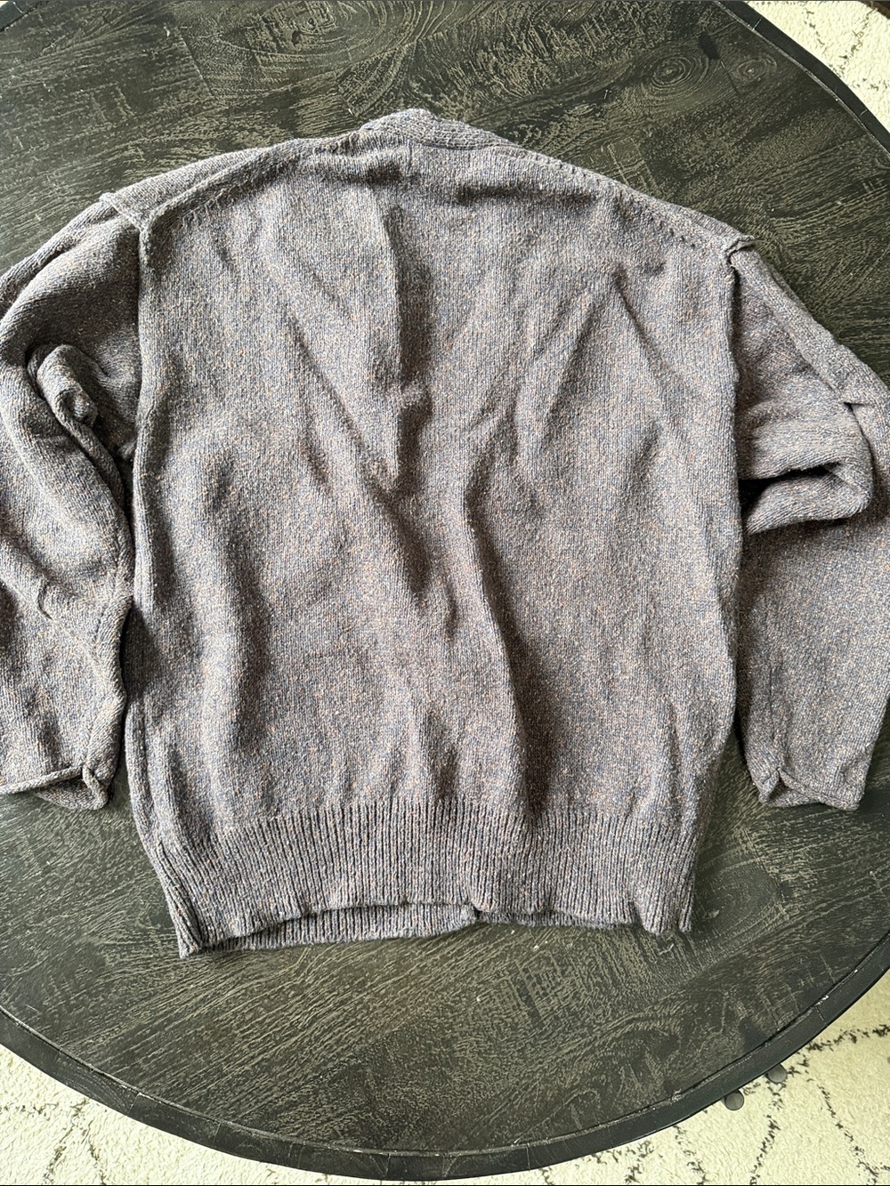 Universal Thread Heathered Gray-Brown Button Front Cardigan - Picture 4 of 4